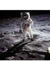 Foto's astronaut op de maan