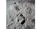 Foto's eerste stappen op de maan