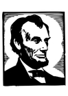 Kleurplaten Abraham Lincoln