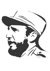 Kleurplaten Fidel Castro