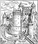 Kleurplaten kasteel van Coucy