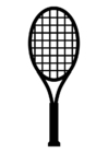 Kleurplaten tennisraket