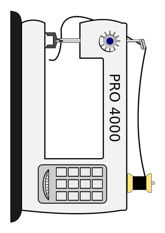 Kleurplaat Naaimachine Stockvector Marishayu 113071520