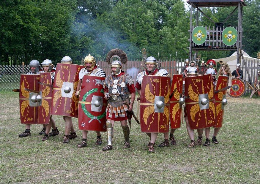 Foto aanval romeinse soldaten 70 ac.