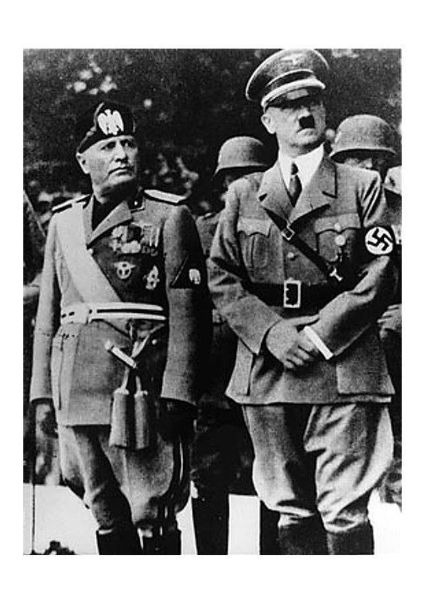 Foto adolf hitler en mussolini