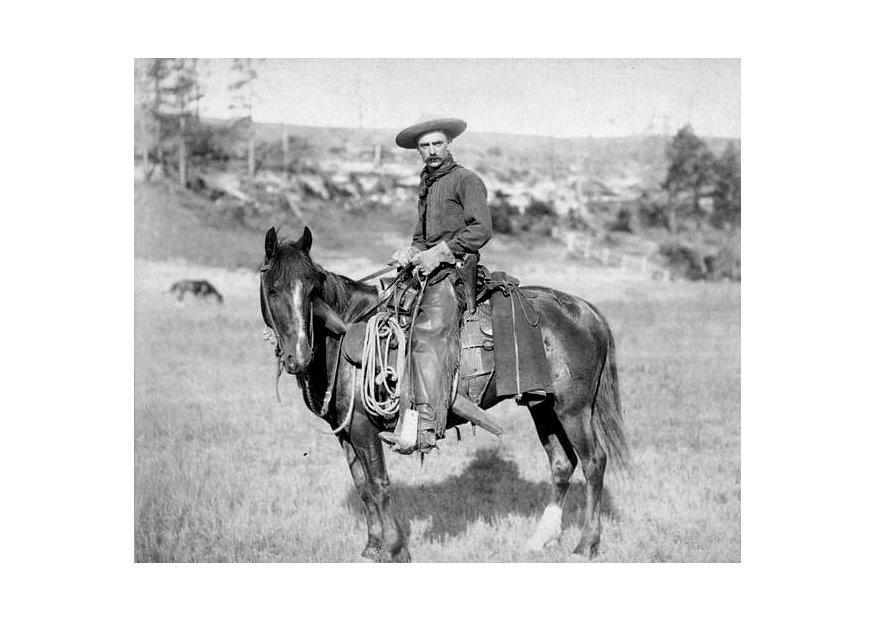 Foto cowboy circa 1887