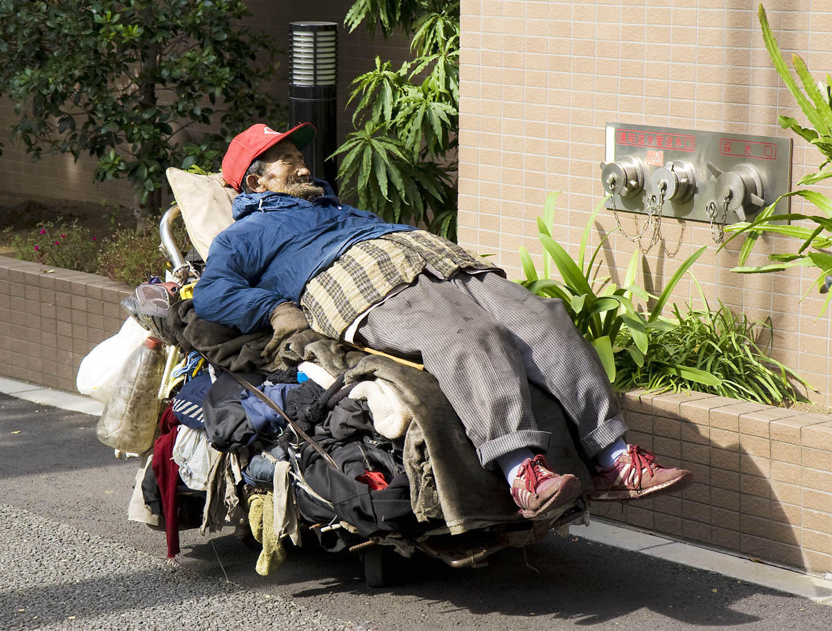 Foto dakloze, tokyo, 2008