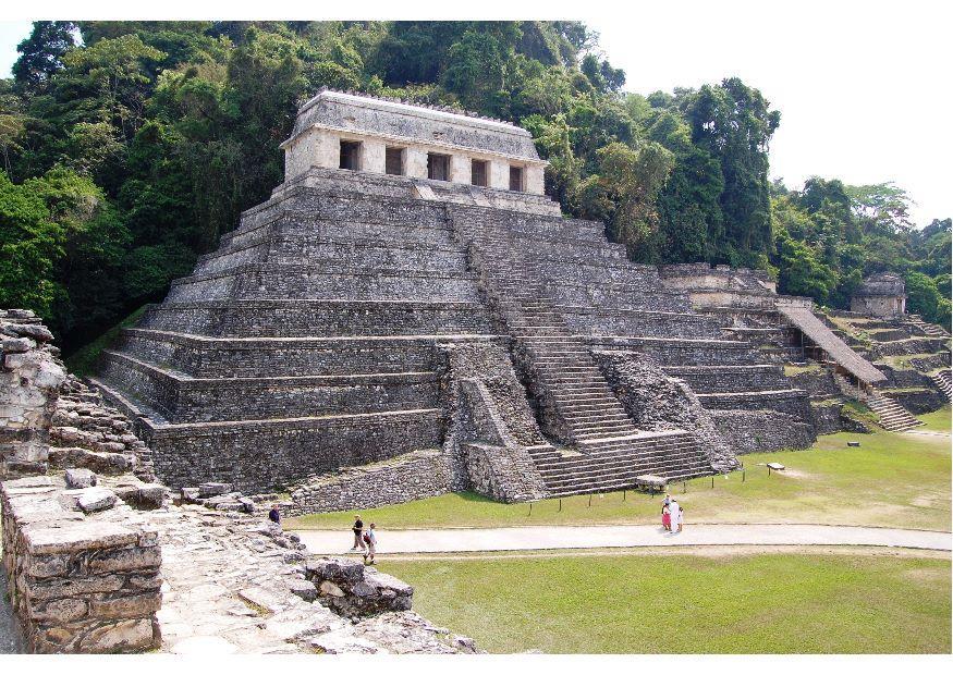 Foto maya tempel palenque