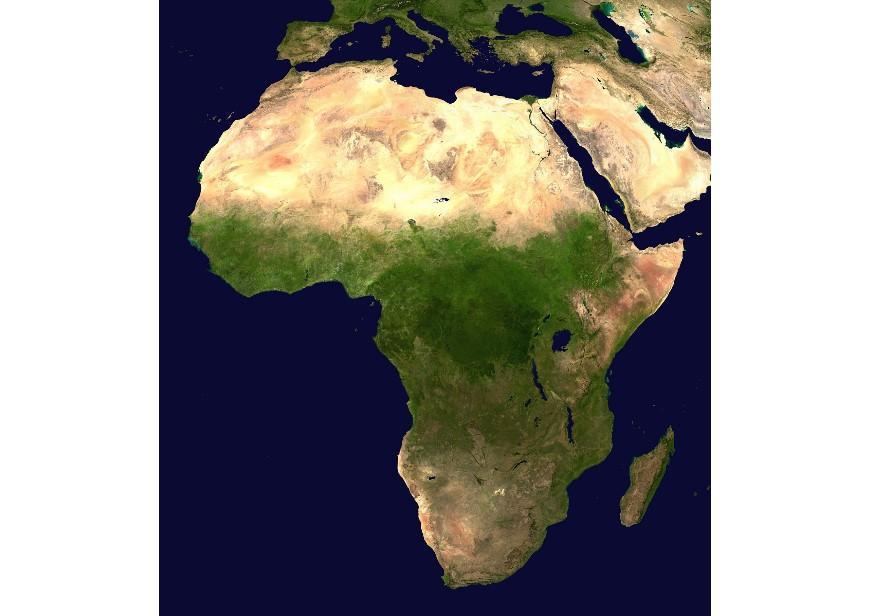 Foto sattelietfoto afrika