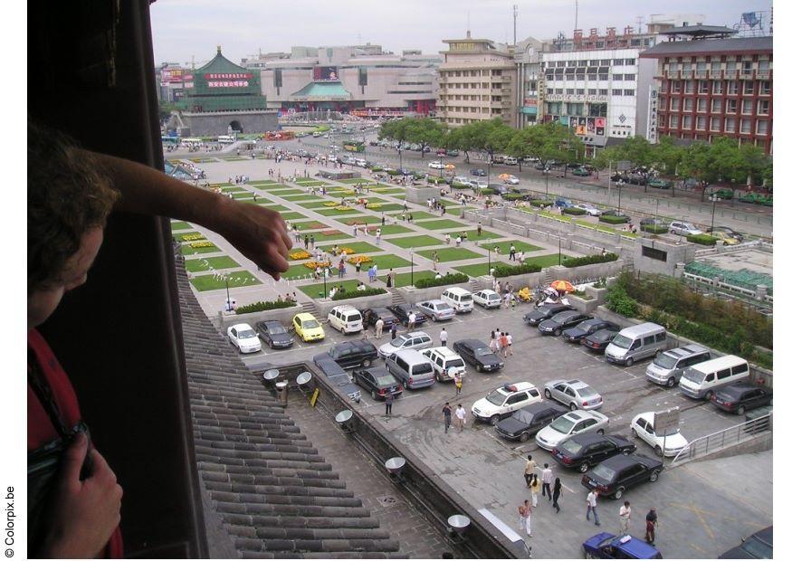 Foto stadsbeeld xian