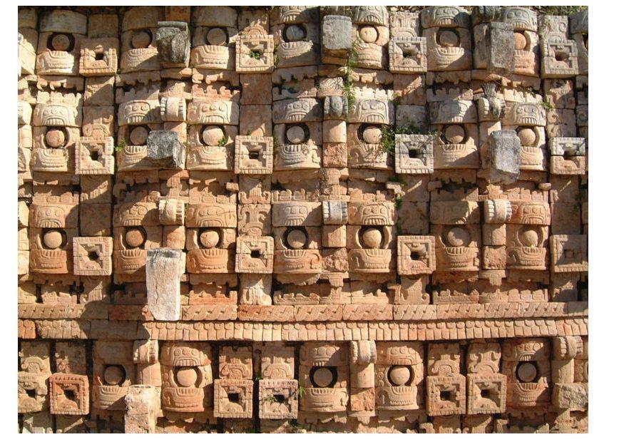 Foto tempel van de maskers, yucatan