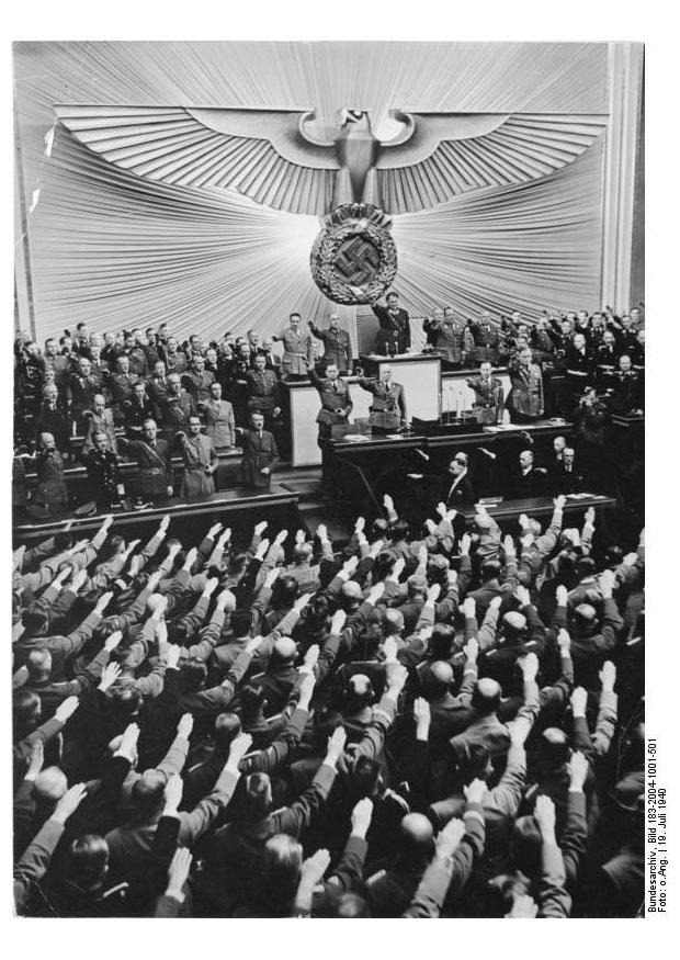 Foto zitting van de reichstag