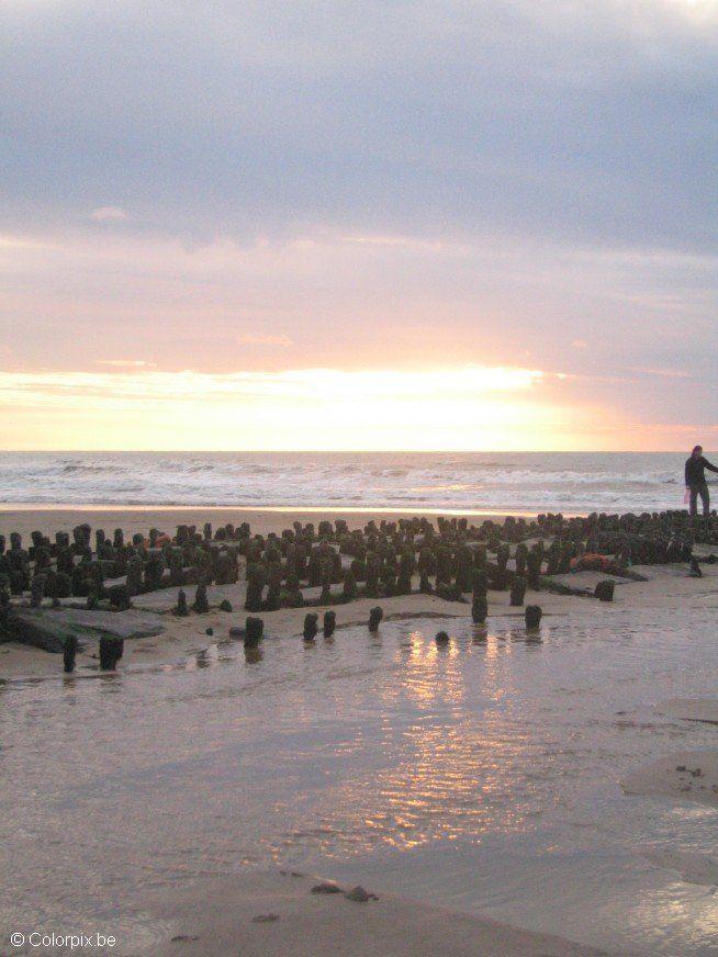 Foto zonsondergang strand 