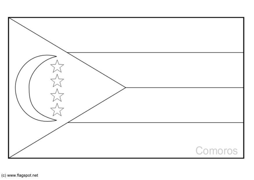 Kleurplaat comoroos