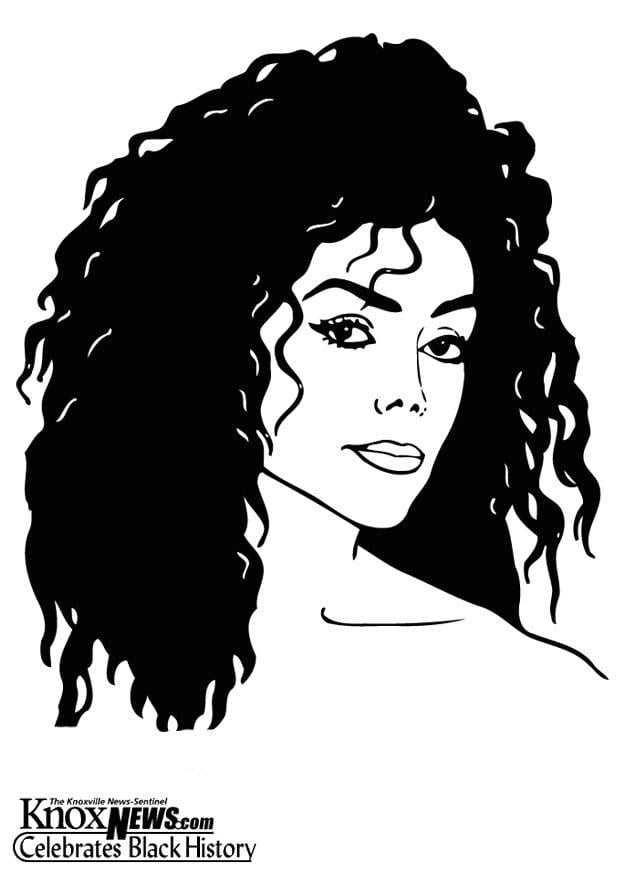 Kleurplaat latoya jackson