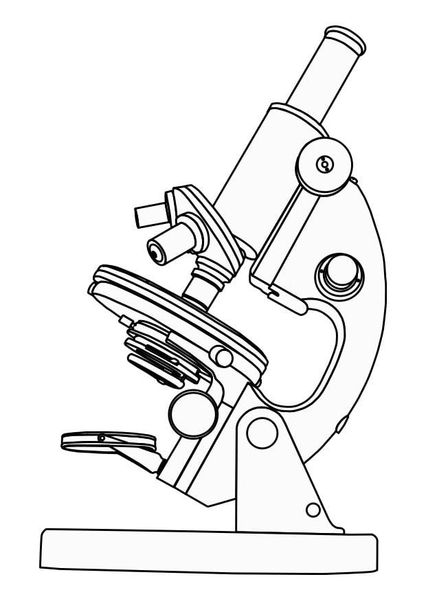 Kleurplaat microscoop