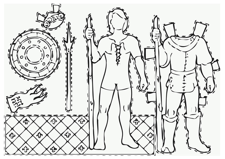 Eigen Perseus rijk Knutselen ridder - knutselen voor kinderen - Img 12827